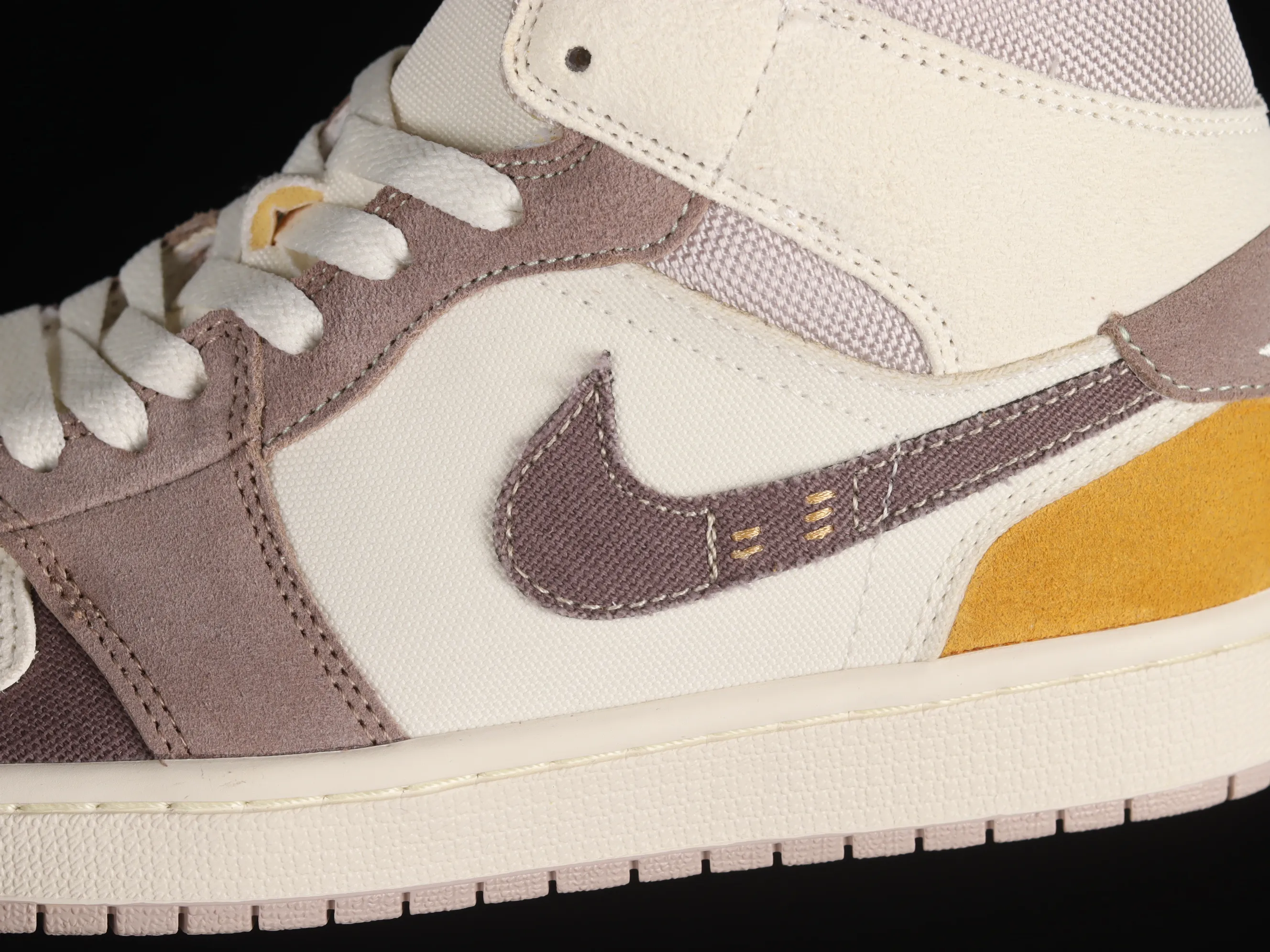 All categories Air Jordan Jordan series basketball shoes Air Jordan 1 Mid Air Jordan 1 Mid "Craft Sail" AJ1 Joe 1 brown gray China basketball shoes DM9652-102